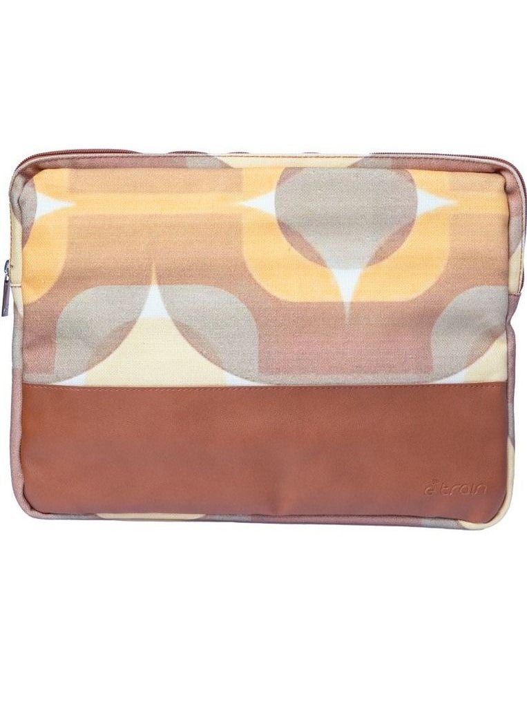 E-Train E-Train (BG190) Laptop Sleeve High Quality Cotton Material 14" - Brown  - Image 1