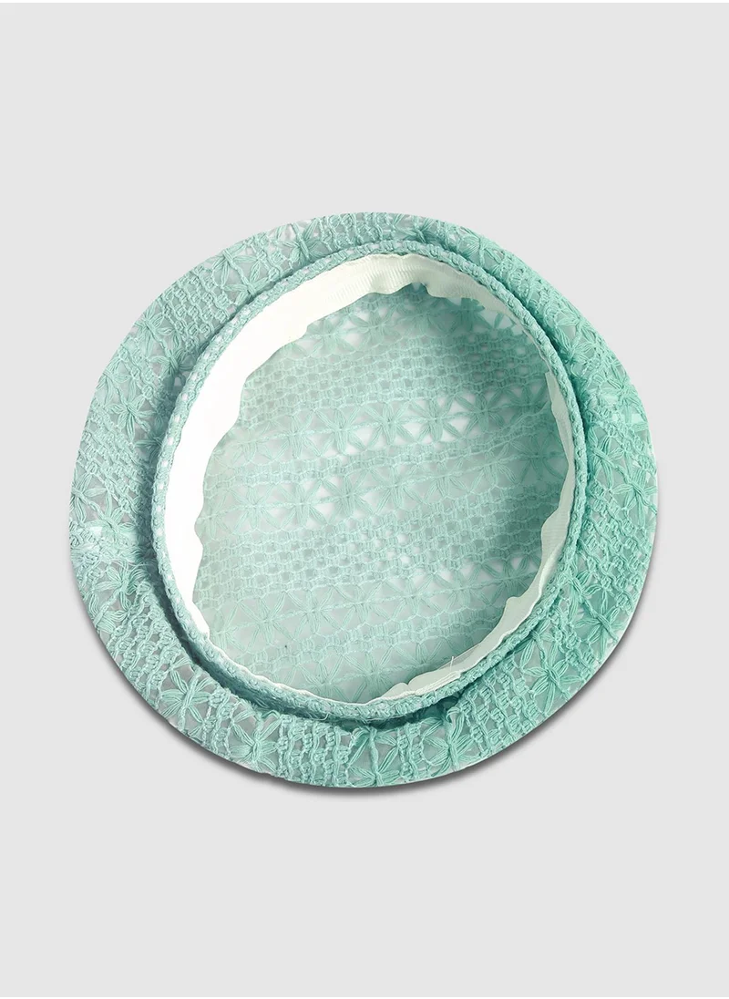 صوص هاوت Self-Design Beret Hat - Mint Green
