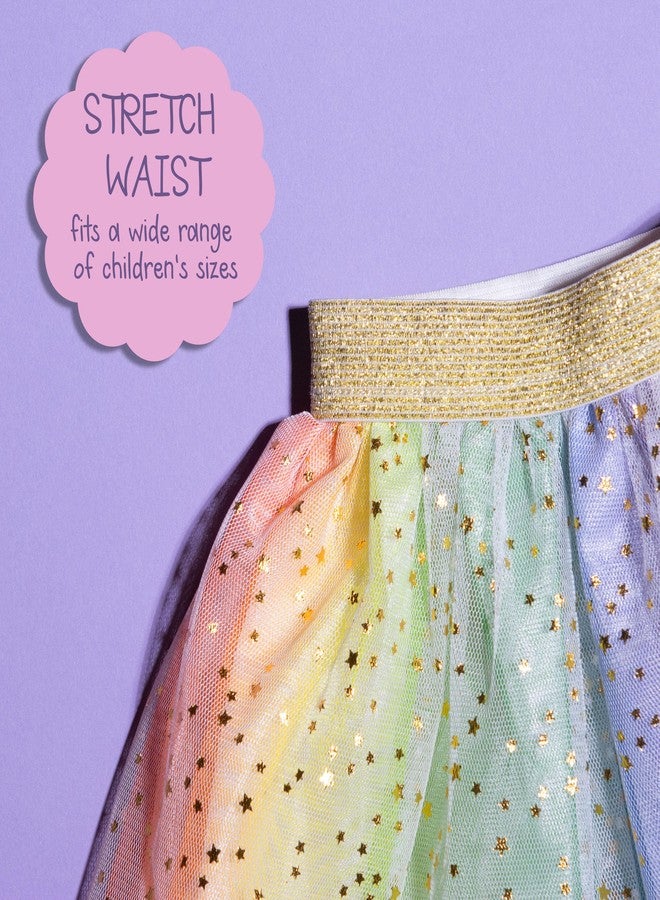 EXPRESSIONS Halloween Dress Up Rainbow Princess Butterfly Costume Skirt, Wings and Wand Set, Children Ages 3-10, One Size Fits All - Image 5
