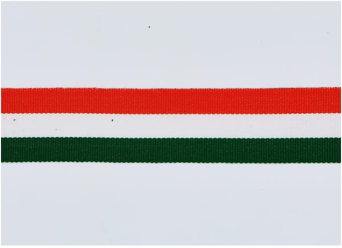 Delite Ribbons BharatIndia Tricolour Flag Grosgrain Ribbon for Decoration Handcraft Border Celebration for National Festival Like Republic Day Independence Day etc 10 Meter Length 05 Inch - Image 2