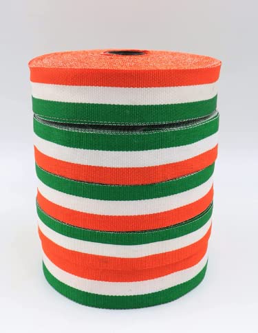 Delite Ribbons BharatIndia Tricolour Flag Grosgrain Ribbon for Decoration Handcraft Border Celebration for National Festival Like Republic Day Independence Day etc 10 Meter Length 05 Inch - Image 3