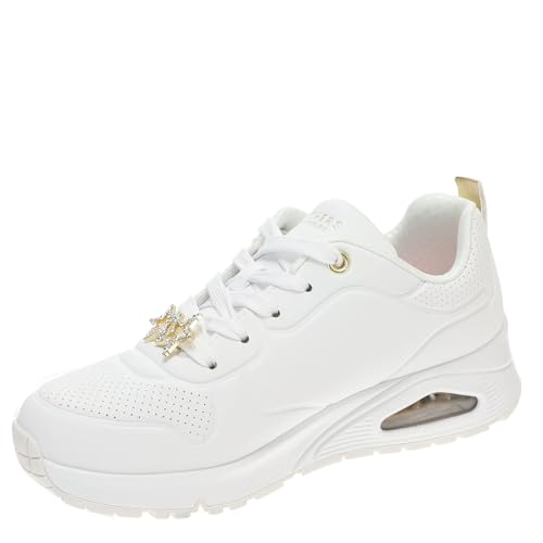 SKECHERS حذاء سكيشرز للأطفال أونو جين1، أبيض/ذهبي، 1 طفل صغير - Image 4