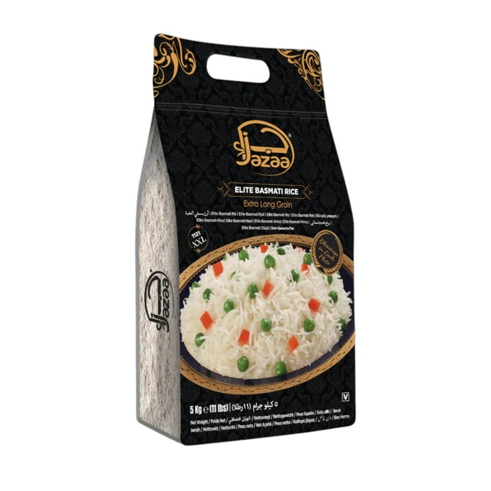 Jazaa Extra Long Grain Elite Basmati Rice- 5kg