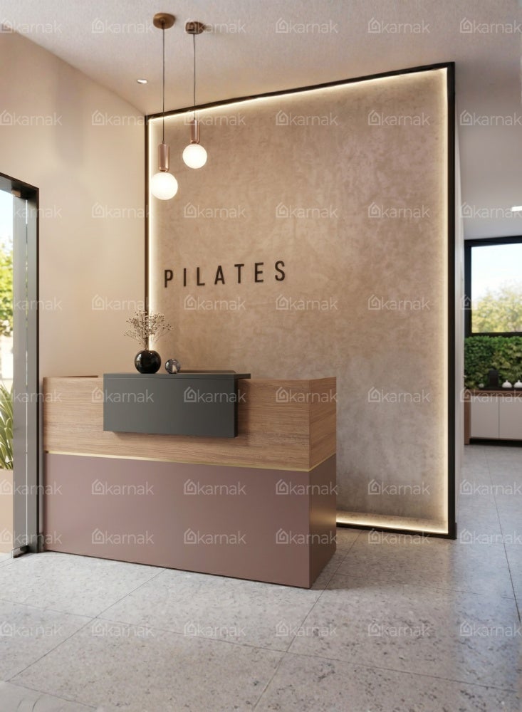 Karnak Bishock Reception Desk 120cm Office Front Counter Table with Lockable Drawers | Premium Quality Office Reception Table for Retail Hotel Clinic Workspace - Image 4