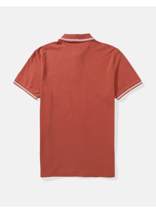 امريكان ايجل Logo Detail Short Sleeve Polo Shirt