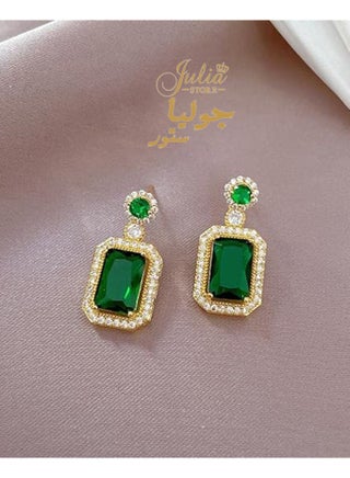 Drop Dangle Green Earrings for Women May Birthstone Large 18K Gold Plated Stainless Steel Iced Big Cushion Cubic Zirconia Earrings Trendy Jewelry - pzsku/Z1E21F58956B38B57351DZ/45/_/1719184869/288c24cc-72ac-4078-b4b4-e3c0d967022c