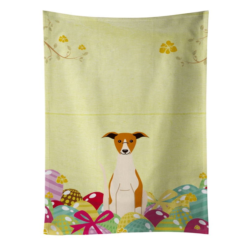 Caroline's Treasures ""Caroline's Treasures Easter Eggs Whippet Kitchen Towel  Multicolor  25"""" x 15""""""