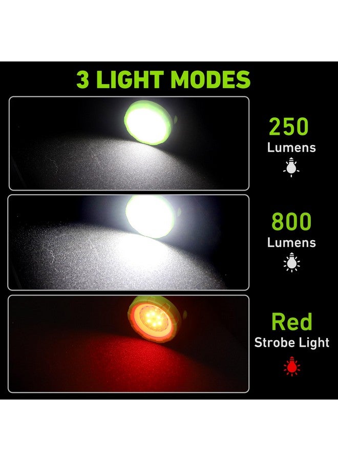 SEAMAGIC - قطعتان من مصابيح العمل LED القابلة لإعادة الشحن، مصابيح كاشفة قابلة للتعديل بزاوية 360 درجة مع قاعدة مغناطيسية، مصابيح بمشبك للشواء، ورشة العمل، موقع البناء، إصلاح السيارات والاستخدام المنزلي - Image 3