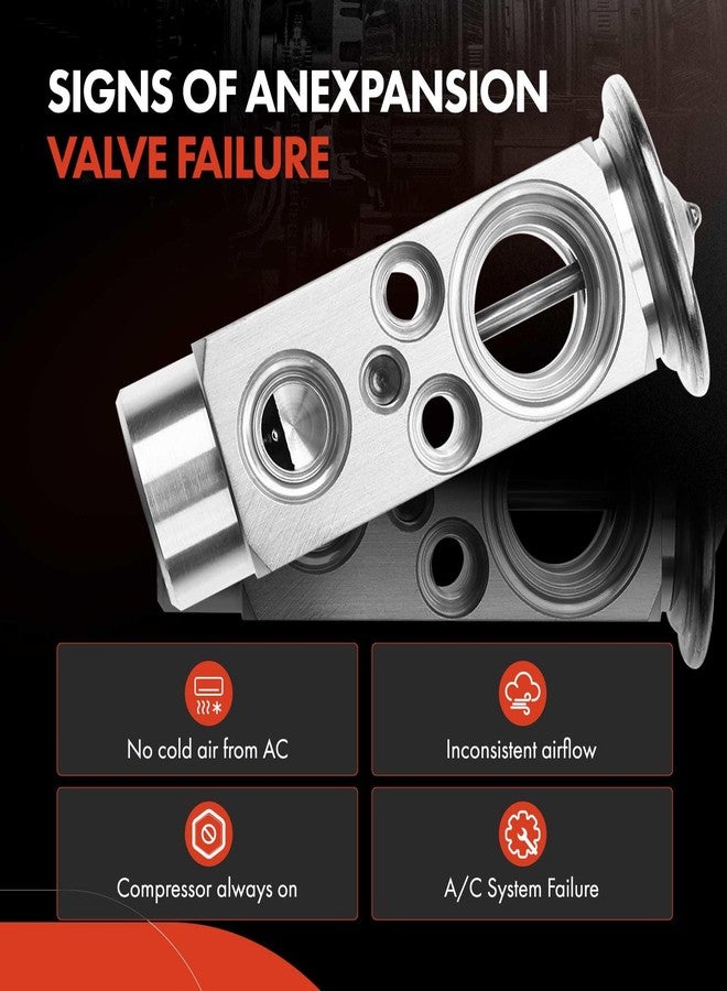 A-Premium A/C Expansion Valve Compatible with Mercedes-Benz C-Class C220 C230 C280, E-Class E300 E320 E420 E430 E55 AMG, SLK230 CLK320 CLK430, Replace# 4752018, 2028300184 - Image 5