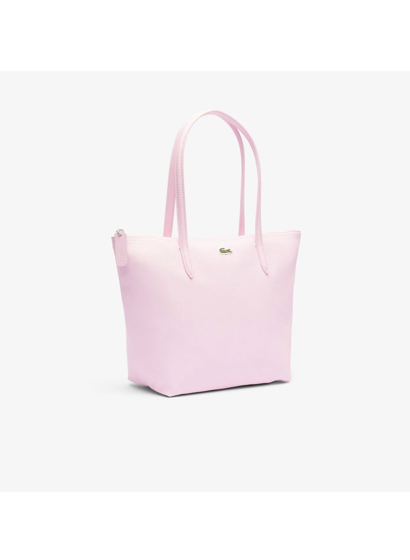 لاكوست حقيبة توت صغيرة وكبيرة من لاكوست L.12.12 - حقيبة يد وكتف وحقيبة تسوق للنساء - وردي فاتح - Image 4