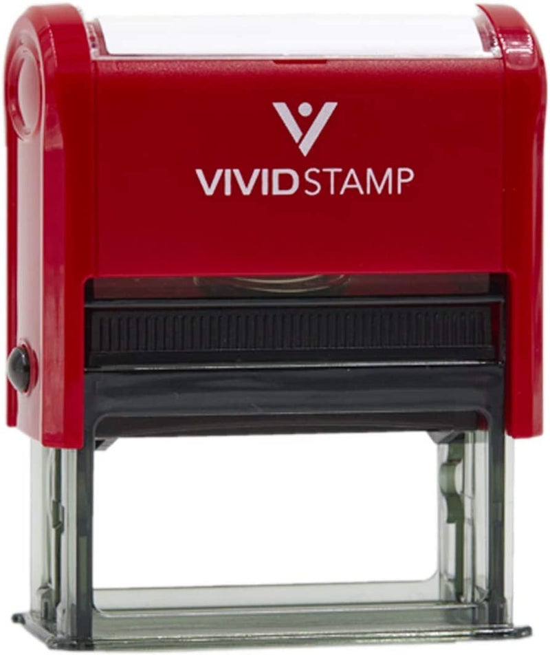 Vivid Stamp ختم مطاطي نهائي لجميع المبيعات بحبر أحمر متوسط