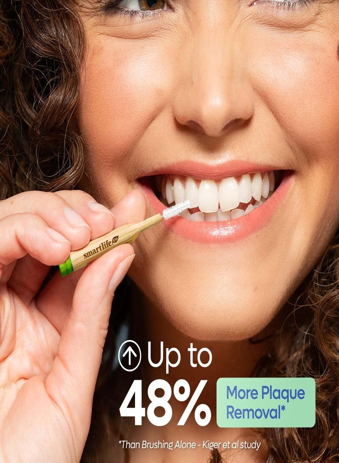 SmartLifeco Bamboo Interdental Brushes (10 Count) - Eco-Friendly Reusable Dental Picks, Flexible Soft Bristles, Superior Gum & Teeth Cleaning, Toothpicks for Braces, PikStik - Regular - Image 3