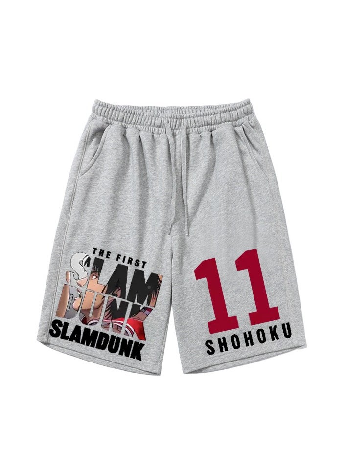 KUYING New Slam Dunk Master Printed Loose Five Point Casual Pants  - Image 1