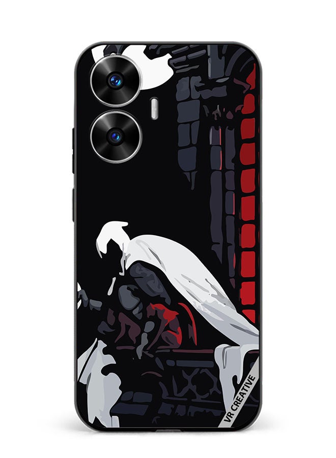 VR CREATIVE Protective Case Cover For Realme C55 Moon Knight Design Multicolour - Image 1