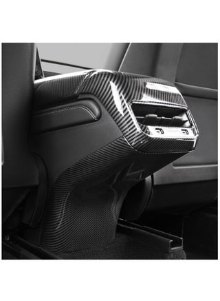 Rear Air Conditioning Vent Cover for Tesla Model 3 & Model Y, Glossy Carbon Fiber Pattern Trim, Anti-Kick Cover Protector for Tesla Accessories. - pzsku/Z1E225460CEB261B2B4C1Z/45/_/1725932901/66cc2165-4a2a-4c82-8adb-fca2cbf998f9