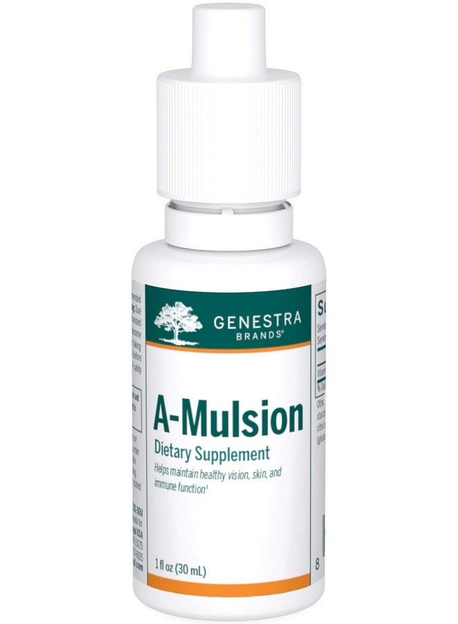 Genestra Brands Amulsion Emulsified Vitamin A Liquid 1 Fl. Oz. Citrus Flavor - Image 2