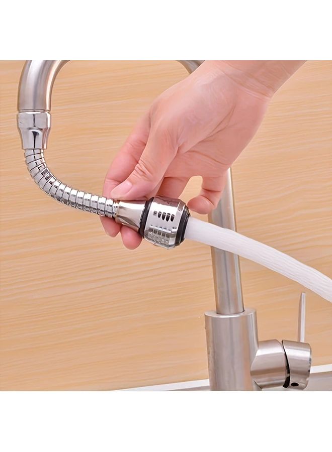 أداة تمديد صنبور طويلة قابلة للدوران 360 درجة، فوهة مقاومة للتناثر، وضعي رش، تركيب بدون أدوات - Image 5