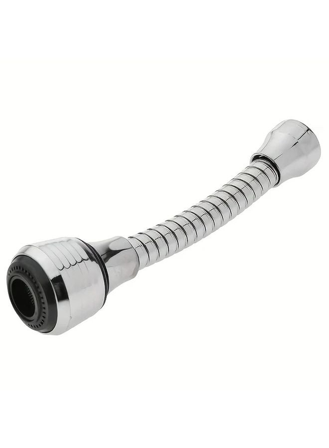 أداة تمديد صنبور طويلة قابلة للدوران 360 درجة، فوهة مقاومة للتناثر، وضعي رش، تركيب بدون أدوات - Image 1