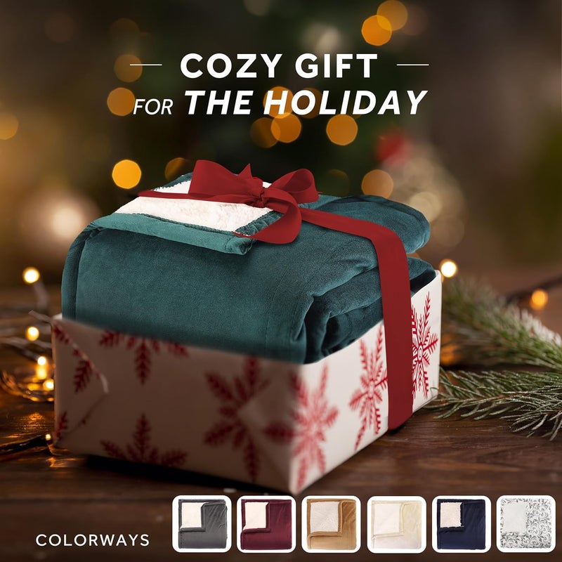 Sunbeam Royal Mink Sherpa Champagne Lattice Heated Personal Throw / Blanket, Cozy-Warm, Adjustable Heat Settings - Image 3