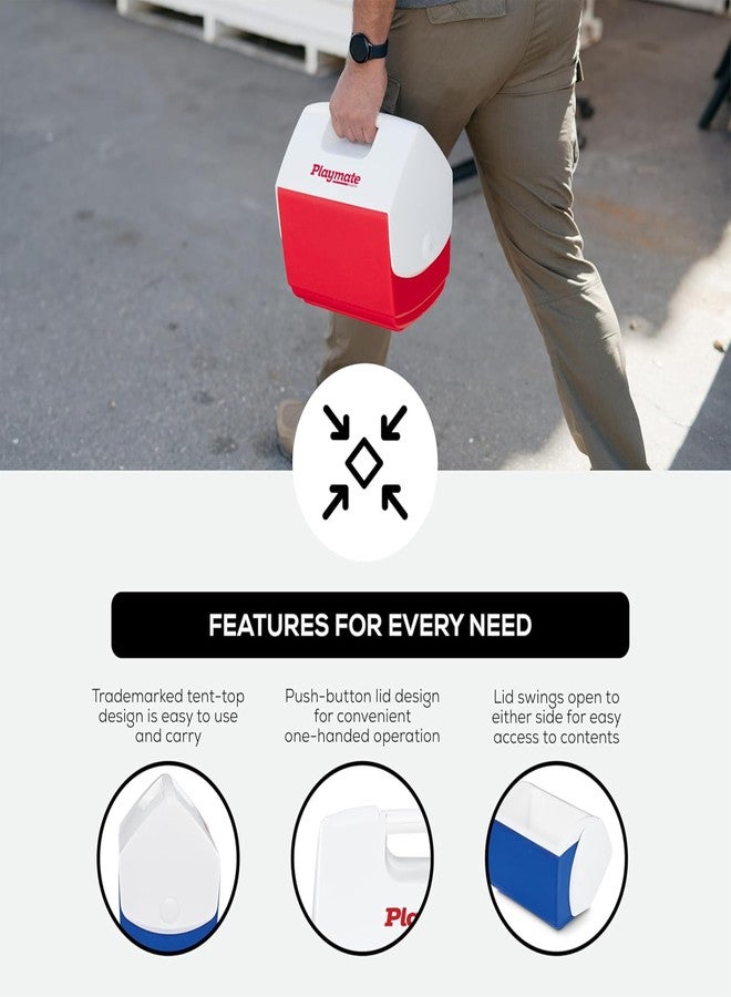 آي جلو صندوق تبريد إيغلو بلايميت بال، سعة 6.6 لتر، أزرق/أبيض - Image 4