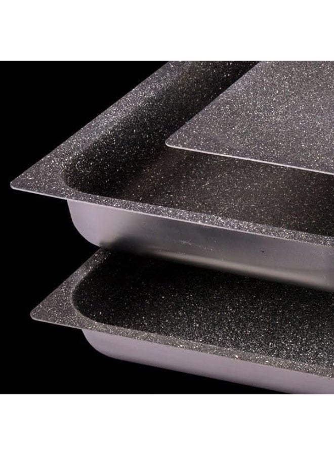 BS B&S Baking Pans "GASTRONORM" 2/3 Size – Heavy-Duty Stainless Steel Trays - Image 4