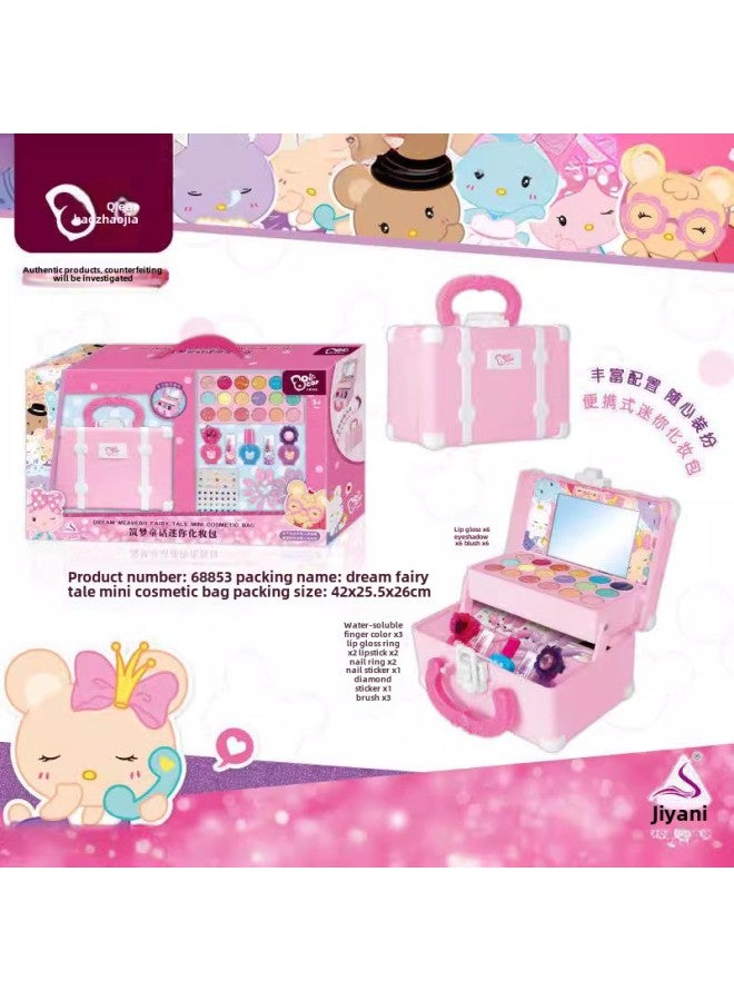 مجموعة مستحضرات تجميل محاكاة مستحضرات تجميل للأطفال صندوق مكياج زهرة الكرز ألعاب الأميرة بيت اللعب ألعاب المكياج - اللون: سيارة مكياج للأطفال 68801 - Image 2
