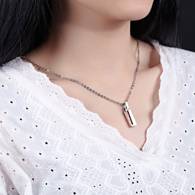 Japanese And Korean Fashion Simple Men And Women Stainless Steel Pendant Jewelry Personalized All-Match Titanium Steel Couple Necklace Jewelry - Image 5
