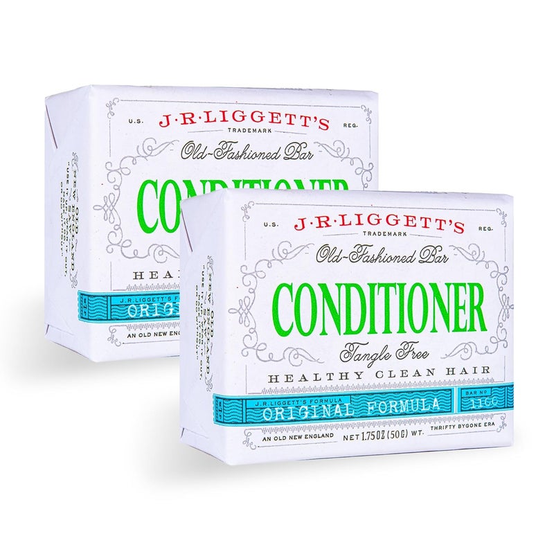 JRLIGGETTS Moisturizing Conditioner Bar  Smooths Hair Provides Healthy Sheen  PlantBased Ingredients  2 Pack 175oz