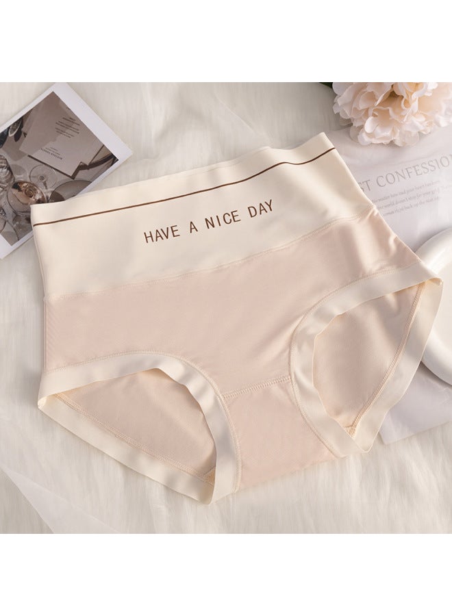 Cloud-sense Oxygen Care~ Seamless Women's Panties High Waist Comfortable Breathable Women's Triangle Underwear Mulberry Silk Crotch Women's Panties - Image 1