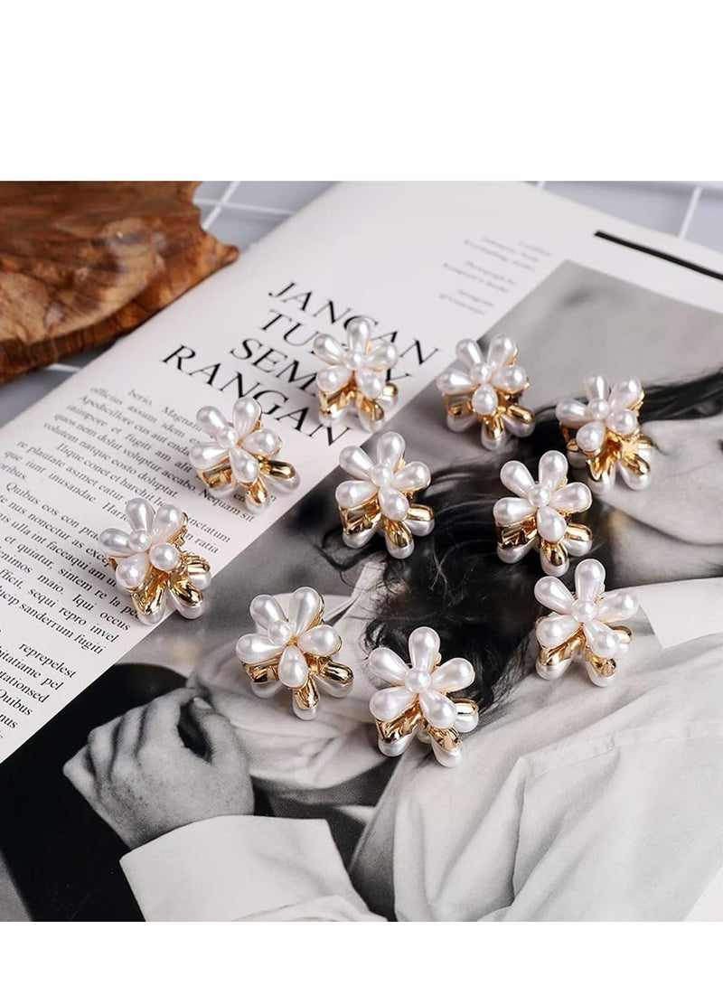 أوزيغالور 10 قطعة من الأقباط الصغيرة والميني مع تصميم الزهور، أقباط الشعر مع اللؤلؤ ذات النمط القديم، أقباط الزهور الحلوة، الشعر الزائف للفتيات، ومرشحات الشعر، مستلزمات الشعر للزفاف والقباط الشعرية للنساء، الأقباط الصغيرة للشعر. - Image 4