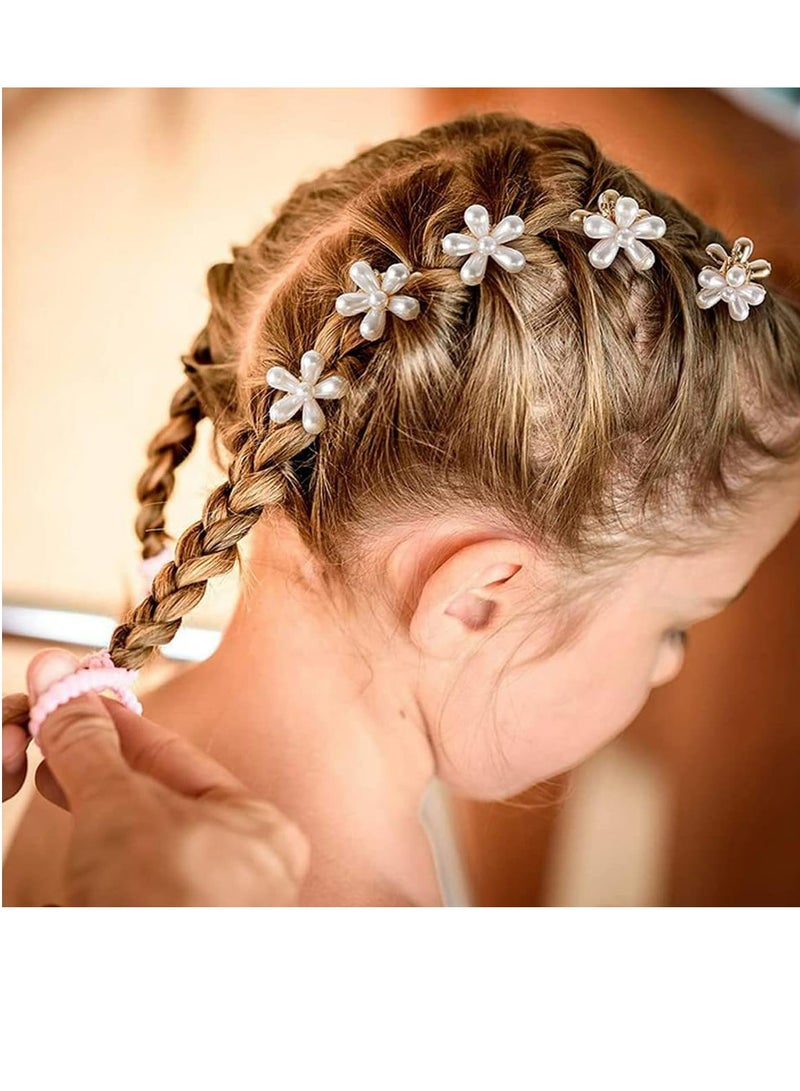 أوزيغالور 10 قطعة من الأقباط الصغيرة والميني مع تصميم الزهور، أقباط الشعر مع اللؤلؤ ذات النمط القديم، أقباط الزهور الحلوة، الشعر الزائف للفتيات، ومرشحات الشعر، مستلزمات الشعر للزفاف والقباط الشعرية للنساء، الأقباط الصغيرة للشعر. - Image 5