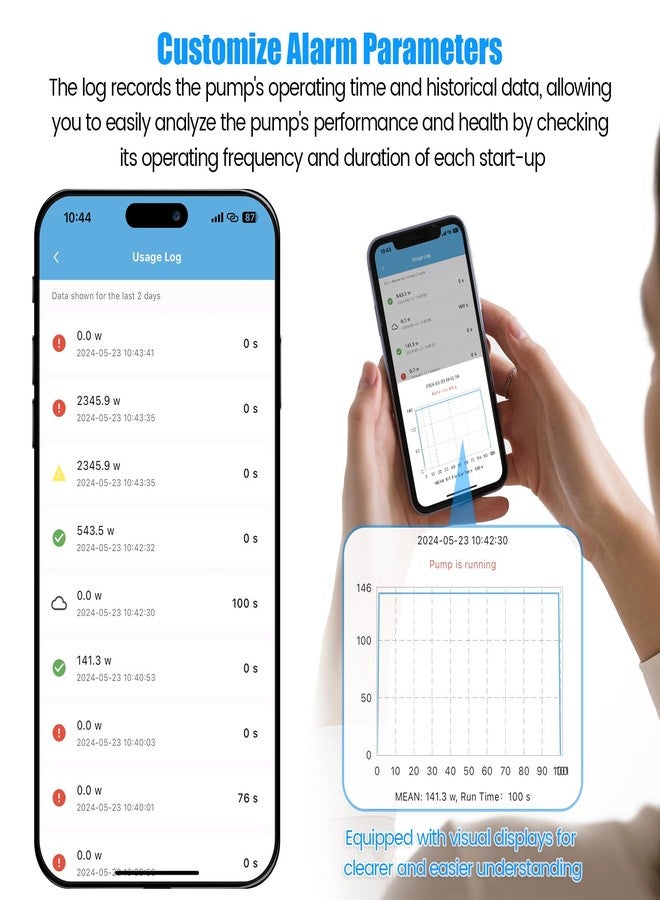 Ortis WiFi Sump Pump Monitor & Alarm, Real-Time Pump Status Monitoring, Automatic Power Cutoff & Alerts for Overload and Dry Run Conditions, Compatible with 1/6 to 2 HP Pumps (No Water Level Sensor) - Image 5