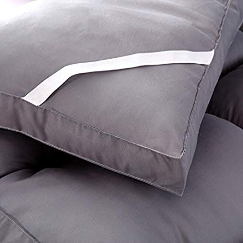 RRC Cotton Super Soft 700 GSM Hollow Fiber Filled Mattress Padding/Topper for Comfortable Sleep, 4 Corner Elastic Band Queen Size 60X78(Inches) 5X6.5(Feet) Mattress Topper, Grey - Image 4