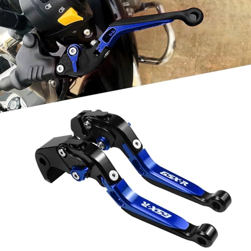 XIDAODIT for Suzuki GSXR 600 750(2006-2024) 1000R(2009-2024) GSX-R 1000(2005-2006) Motorcycle Clutch Lever Folding Extendable Adjustable Handlebars Brake and Clutch Levers Set(Blue) - Image 4