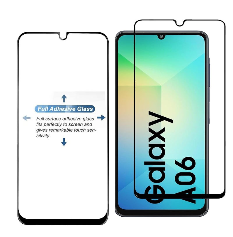 FabeKee Tempered Glass Screen Protector Compatible For Samsung Galaxy A06 / M06 / F06 Black Cellphone With Edge To Edge Coverage And Easy Installation Kit - Image 5