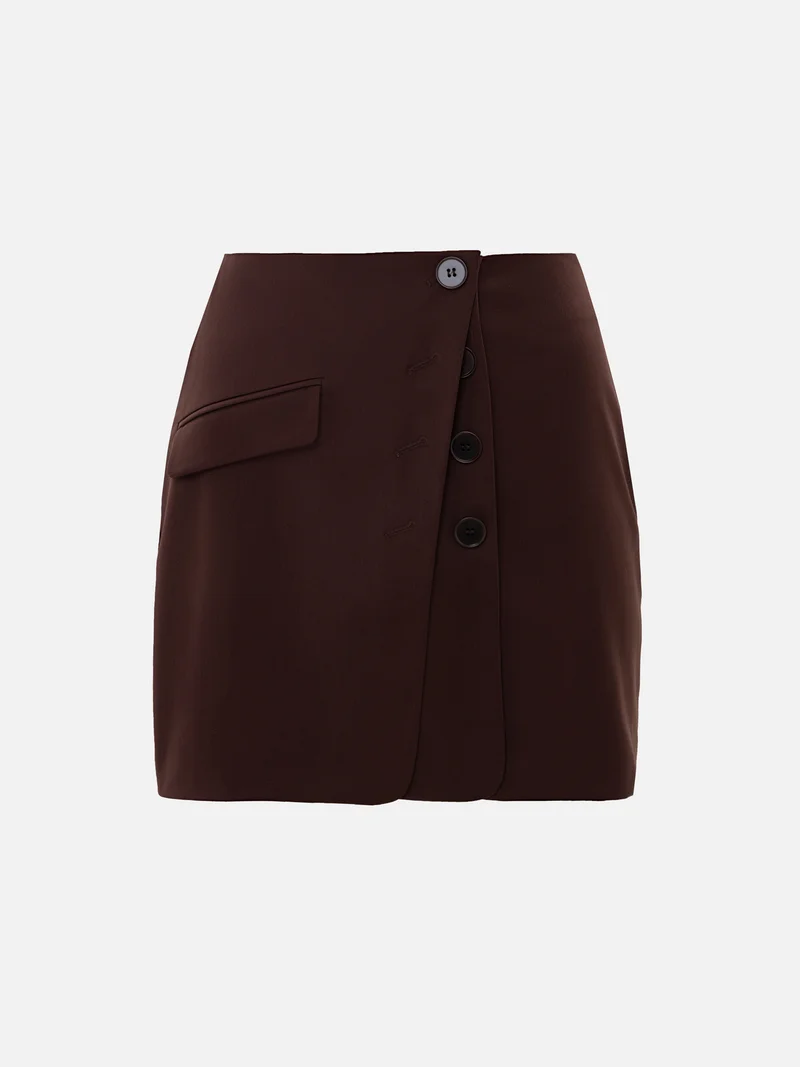 Lichi Complex cut straight mini skirt