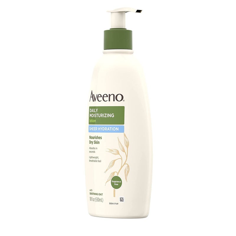 Aveeno Active Naturals - Daily Moisturizing Lotion - Sheer Hydration - Fragrance Free - Net Wt. 18 FL OZ (530 mL) Per Bottle - Pack of 2 Bottles - Image 4
