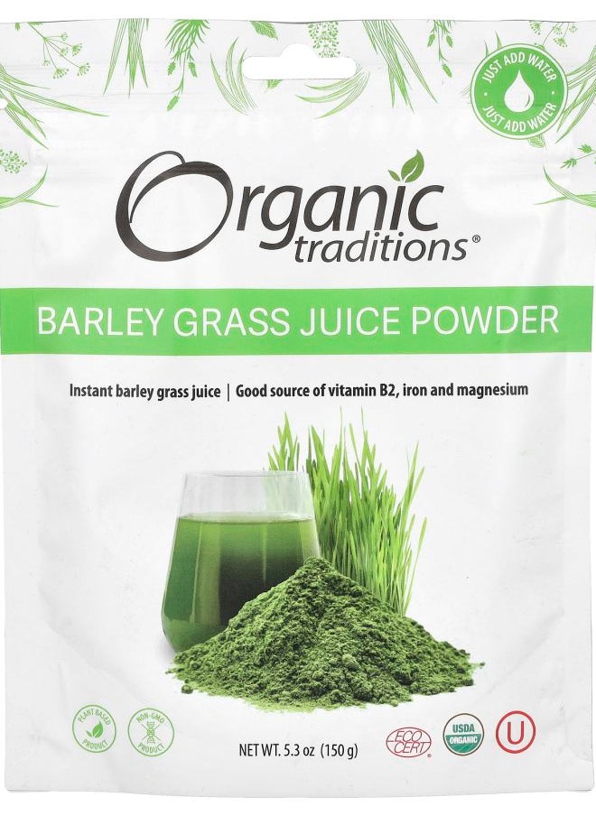 Organic Traditions - Barley Grass Juice Powder 5.3 oz (150 g) - Image 1