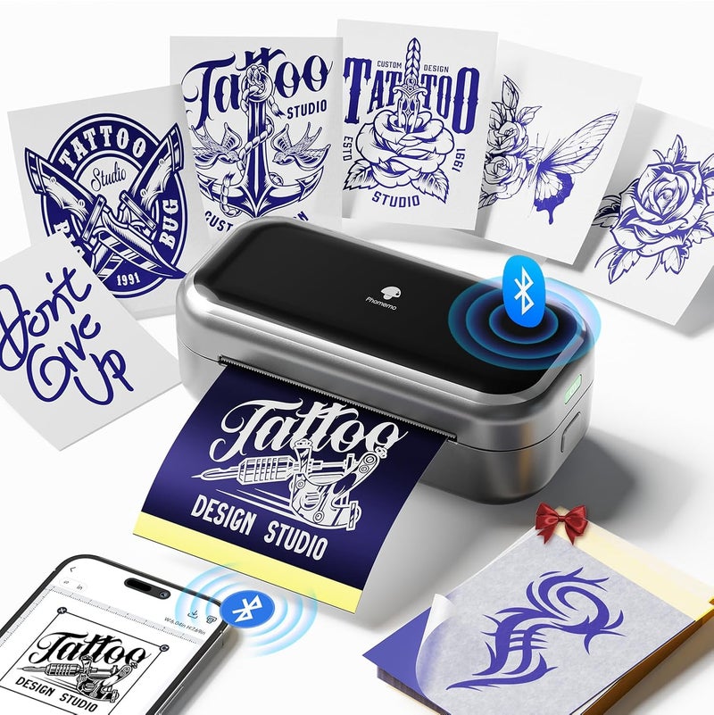 Phomemo TP31 Tattoo Stencil Printer, Mini Tattoo Printer with 30pcs Transfer Paper,Bluetooth Tattoo Machines Printer for Tattoo Beginners & Artists, Compatible with Tablet,Smartphone