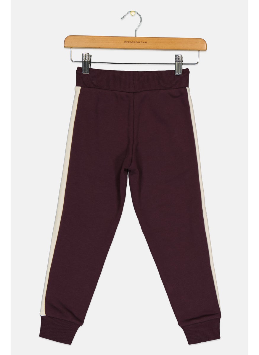 PUMA Kids Girl Brand Logo Outdoor Sweatpants, Purple  - Image 2