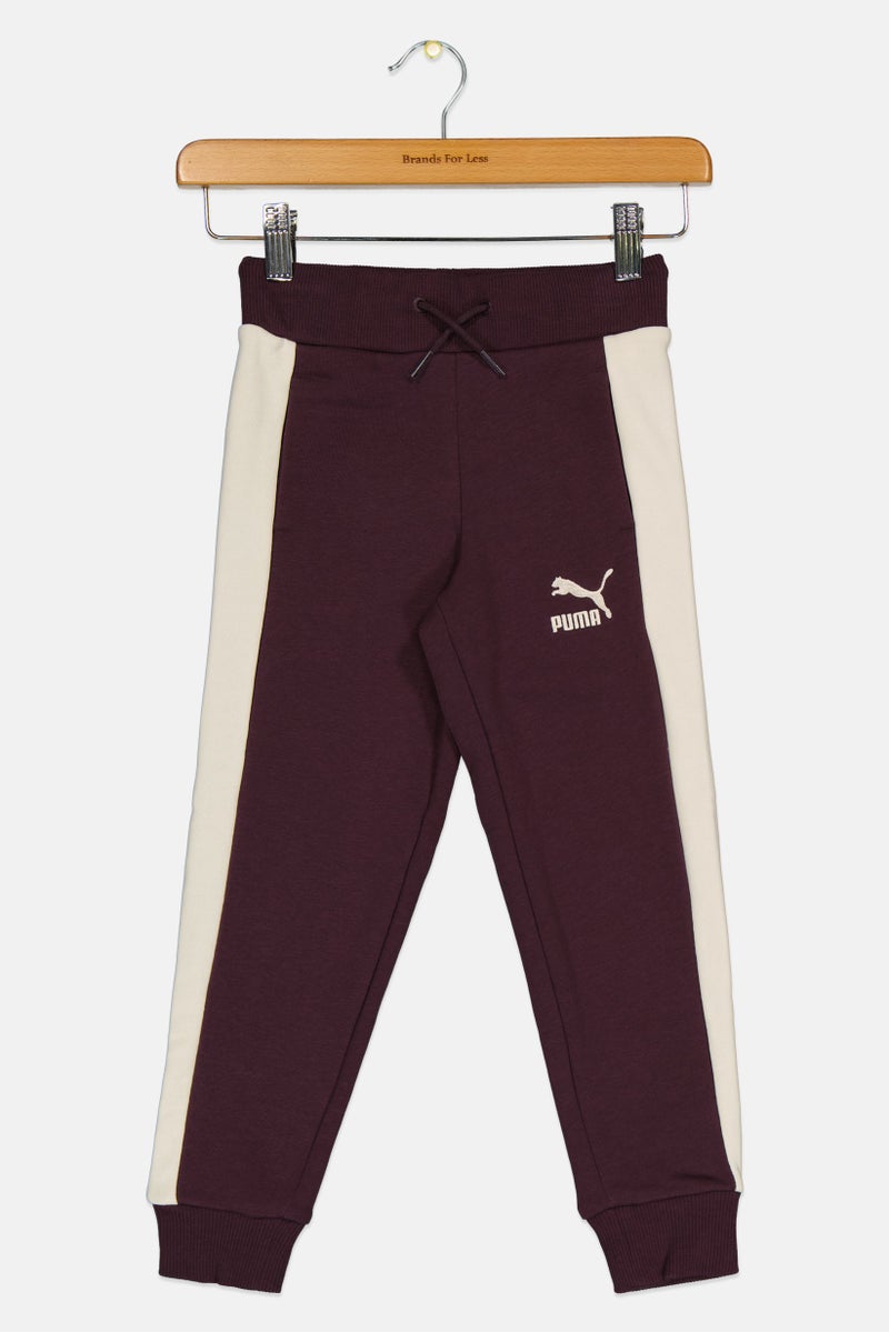 PUMA Kids Girl Brand Logo Outdoor Sweatpants, Purple  - Image 1