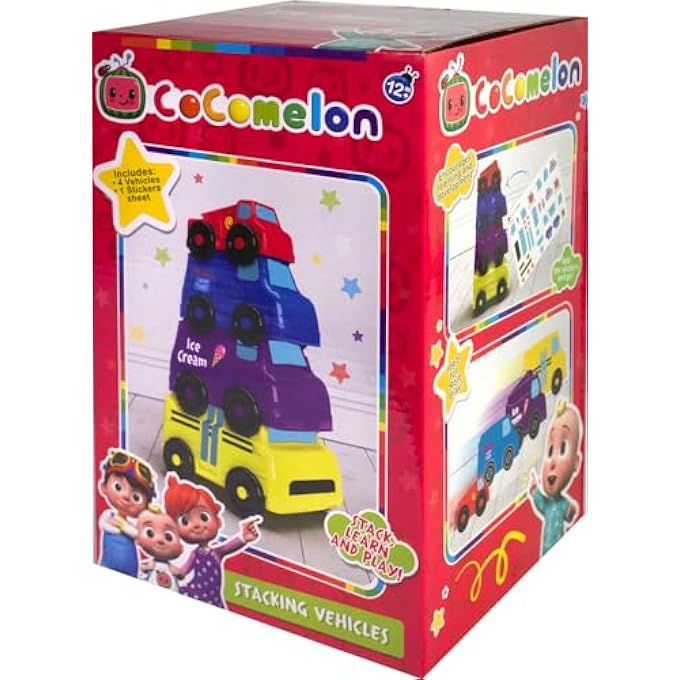 COCOMELON 5060573543729 STACKING VEHICLES, MULTICOLOUR - Image 2