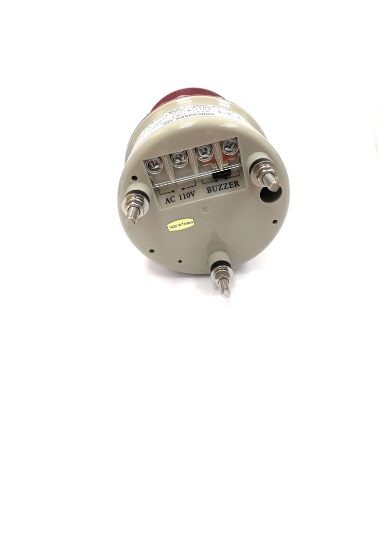Auspicious - Flashing Red Beacon Light LED with Buzzer Screw Mount A100F 220 VAC - Image 1