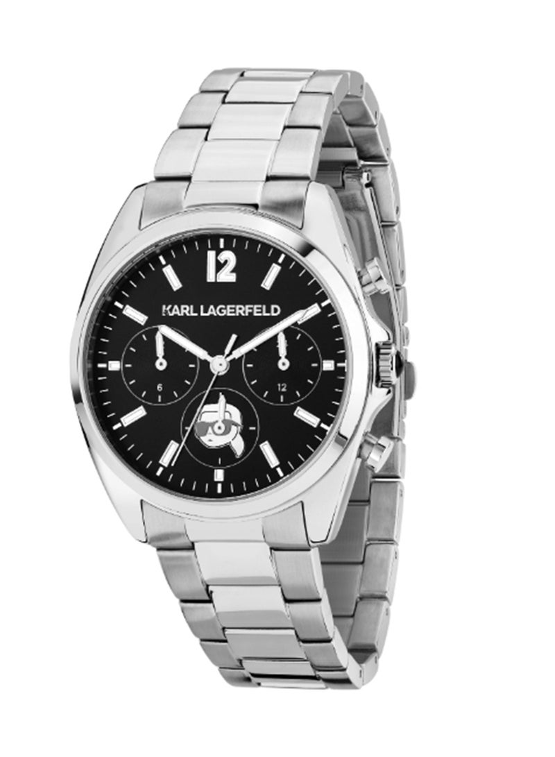 Karl Lagerfeld Women's 38MM Black, Sunray Dial Stainless Steel Watch - R0553101504 - Image 1
