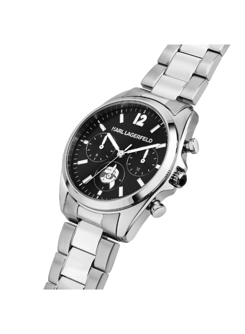 Karl Lagerfeld Women's 38MM Black, Sunray Dial Stainless Steel Watch - R0553101504 - Image 5