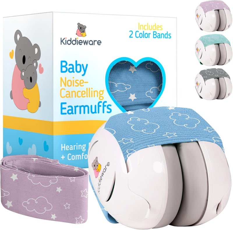 Kiddieware Baby Noise Cancelling Headphones - Soundproof Ear Muffs for Sleep 0-24 Months - Image 1