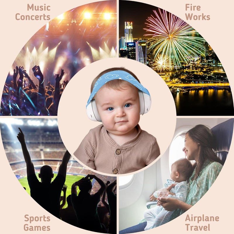 Kiddieware Baby Noise Cancelling Headphones - Soundproof Ear Muffs for Sleep 0-24 Months - Image 4