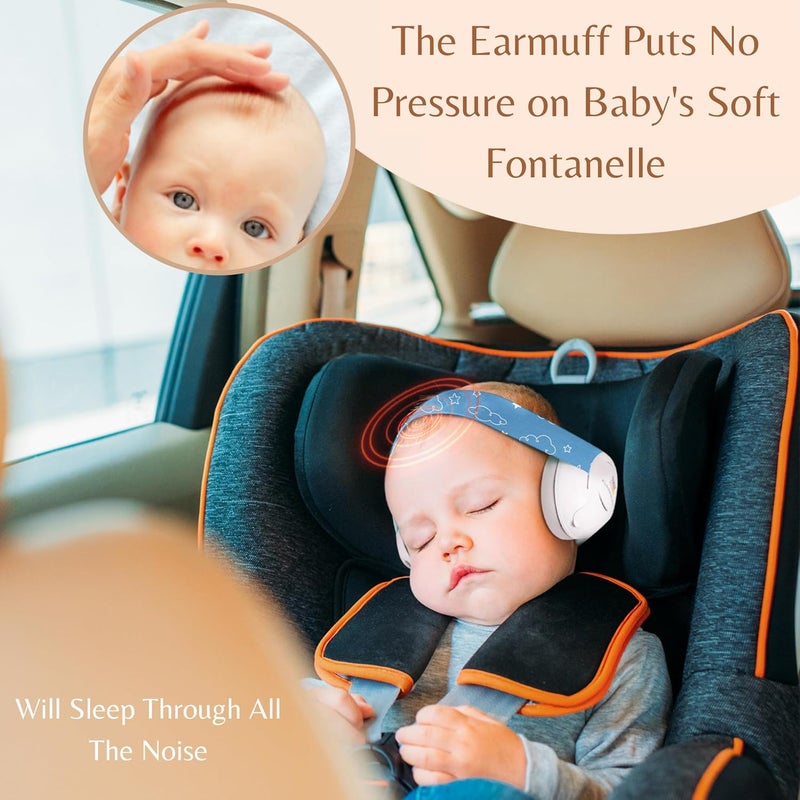 Kiddieware Baby Noise Cancelling Headphones - Soundproof Ear Muffs for Sleep 0-24 Months - Image 5