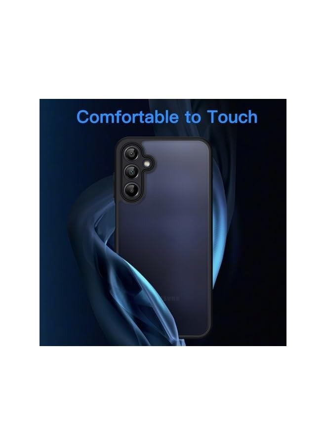JETech Matte Case for Galaxy A25 5G 6.5-Inch with Upgraded Camera Protection, Translucent Frosted Matte Back Shockproof Protective Phone Cover (Black) - Image 3