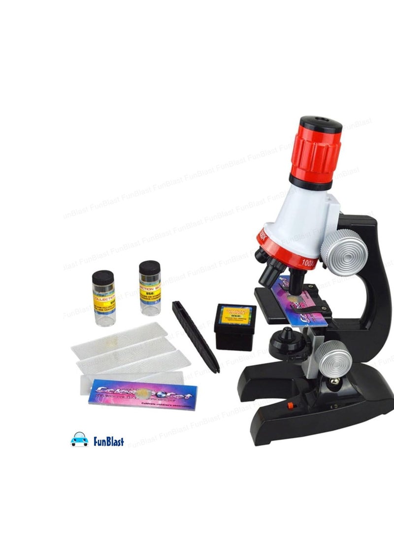 Science Microscope Kids Science Microscope Educational Toy – STEM Learning Kit with Accessories | 100x, 400x, 1200x Zoom  - Image 3